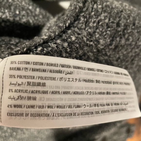 Hollister Mens Heather Gray Cardigan - Medium - Picture 3 of 4